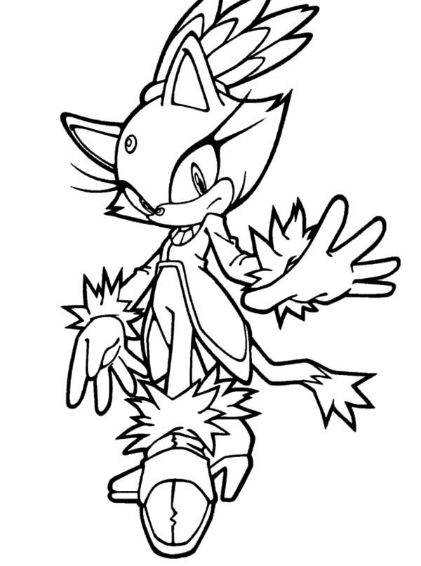 Sonic le hérisson en pleine course à travers un paysage dynamique