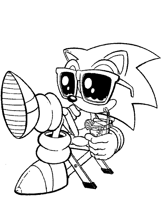 Sonic en pleine course dans un paysage dynamique