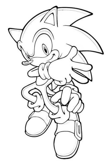 Sonic le hérisson en pleine course à travers un paysage dynamique