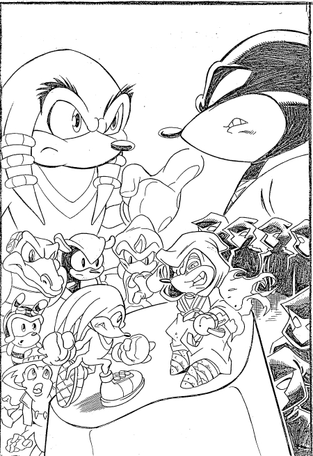 Sonic en pleine course sur un chemin sinueux