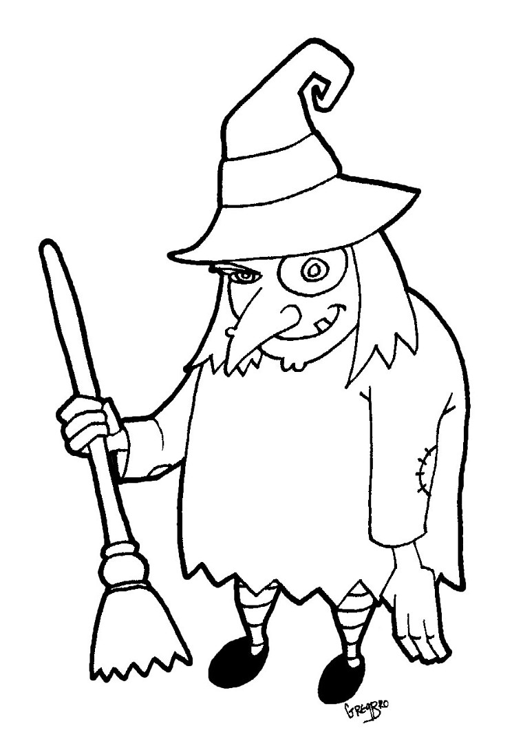 Une sorcière en pleine préparation de potions dans son atelier
