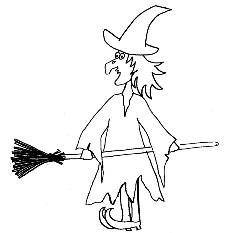Une sorcière en pleine préparation de potions dans son laboratoire