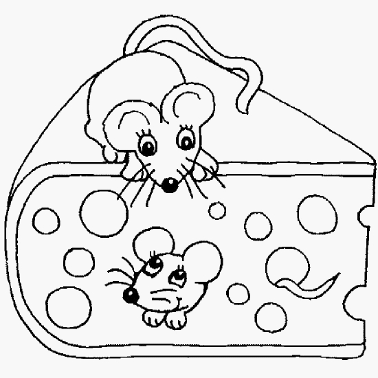 Coloriage d'une souris curieuse dans un décor naturel