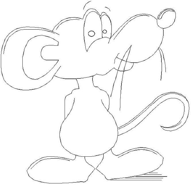 Une souris joyeuse jouant avec une fleur dans un jardin