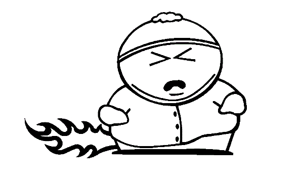 Personnages de South Park en pleine aventure dans un décor hivernal