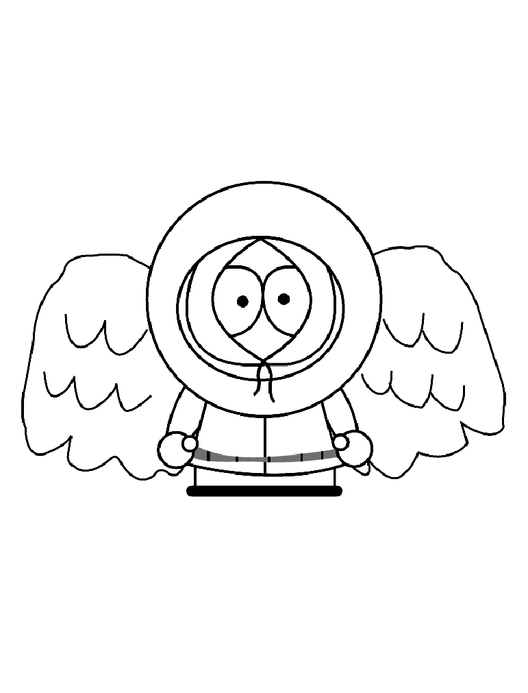 Coloriage de personnages de South Park en extérieur