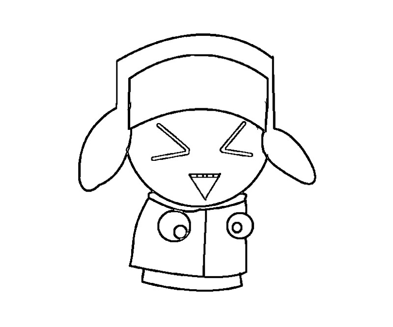Coloriage de personnages de South Park en pleine aventure