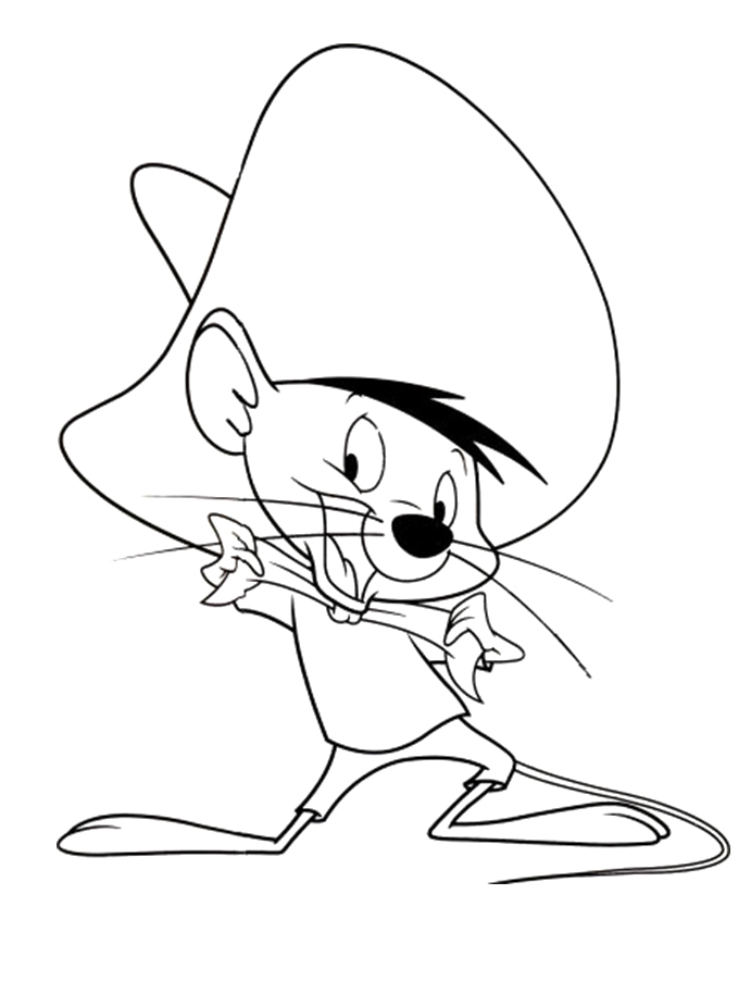 Speedy Gonzales en pleine course à travers le désert Speedy Gonzales en pleine course à travers le désert