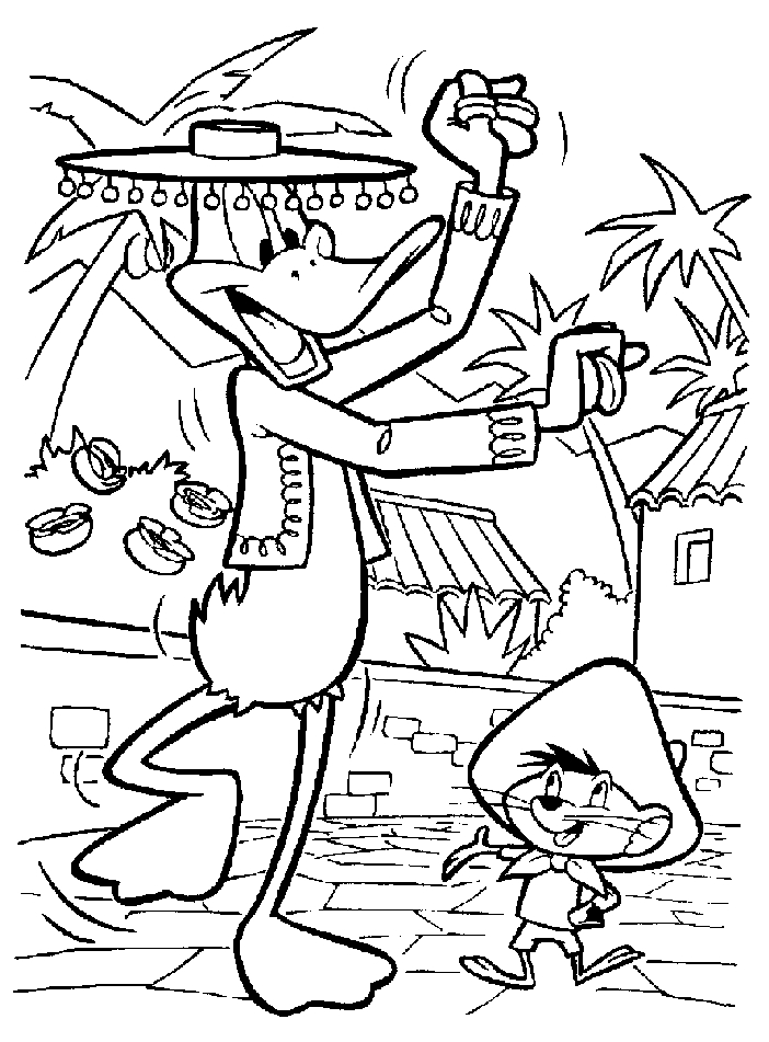 Coloriage Speedy Gonzales #21746 à imprimer