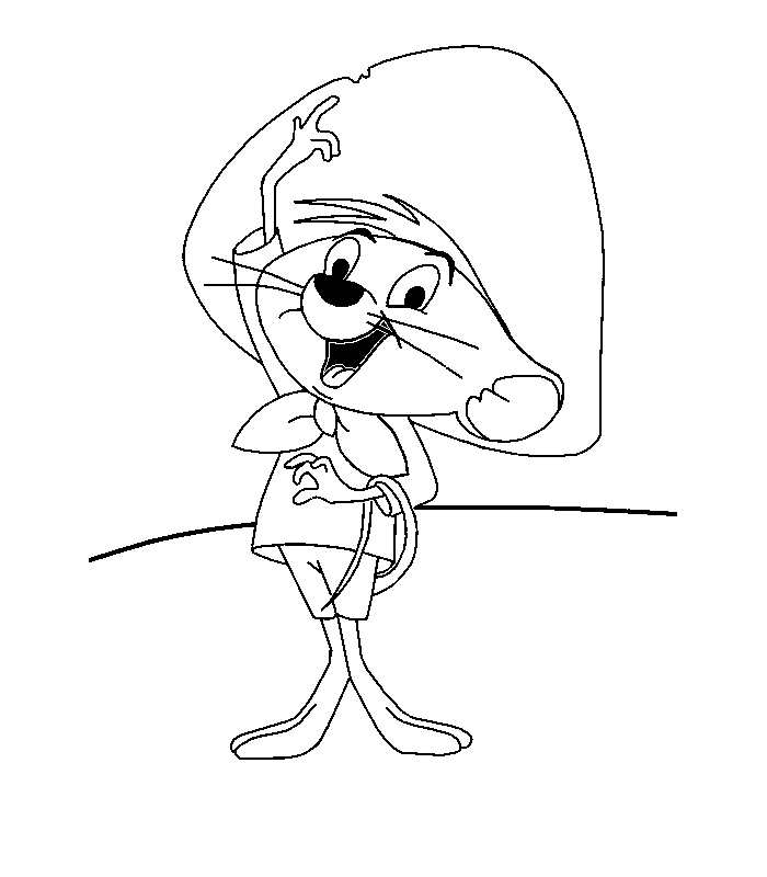 Speedy Gonzales courant à travers le désert Speedy Gonzales courant à travers le désert