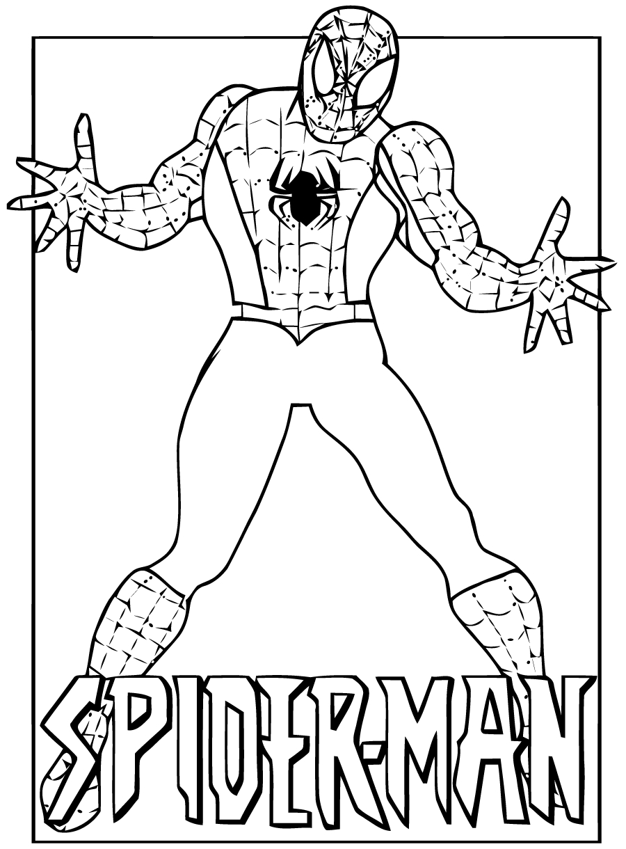 Spiderman en pleine action sur un fond urbain