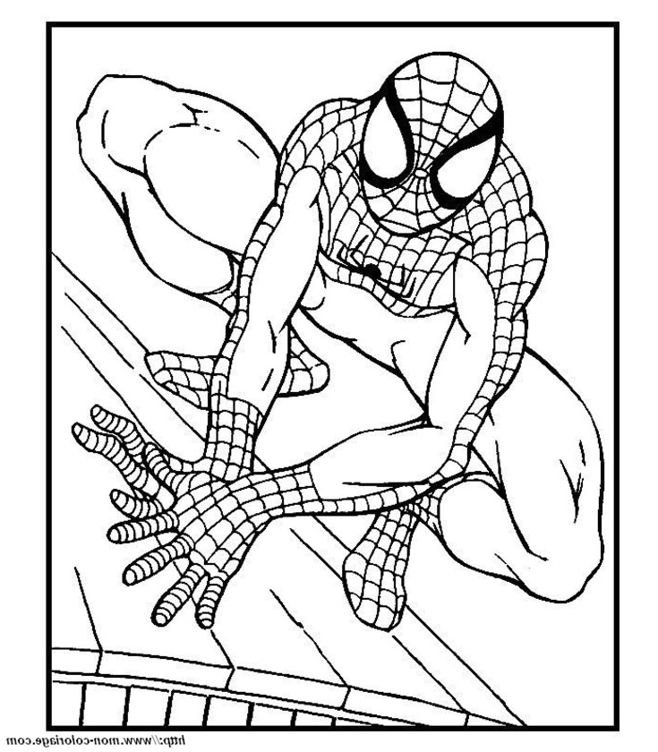 Spiderman en pleine action sur un fond urbain