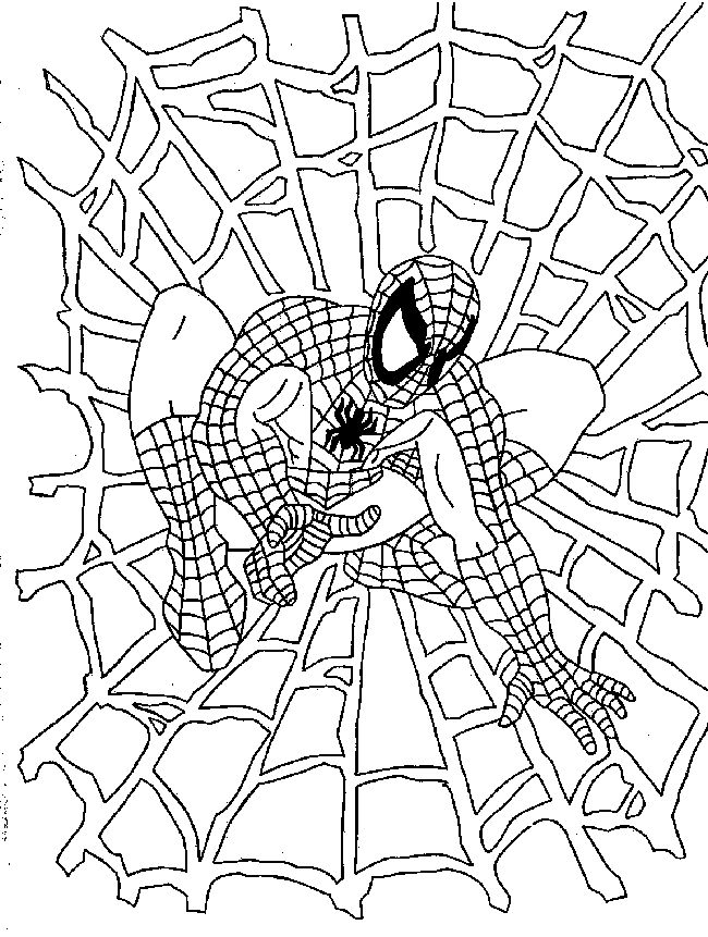 Spiderman en pleine action sur un fond urbain