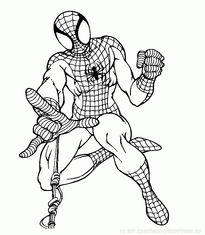 Spiderman en pleine action sur un fond urbain dynamique