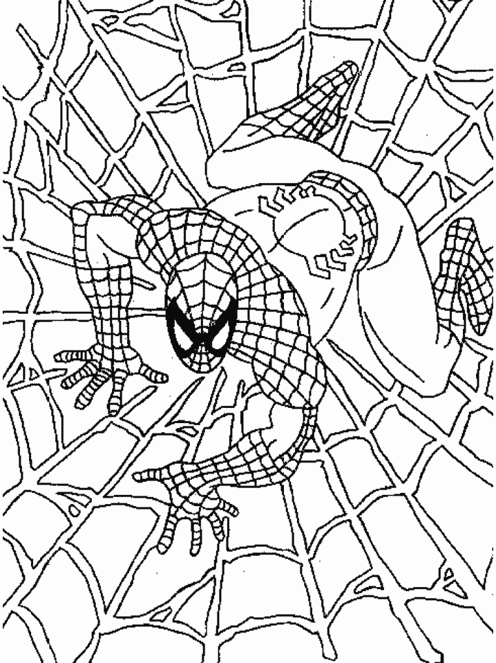 Spiderman en pleine action sur un fond urbain