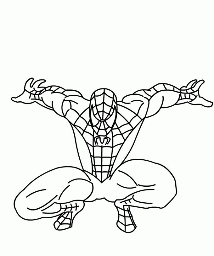 Coloriage Spiderman #43723 à imprimer Coloriage Spiderman #43723 à imprimer