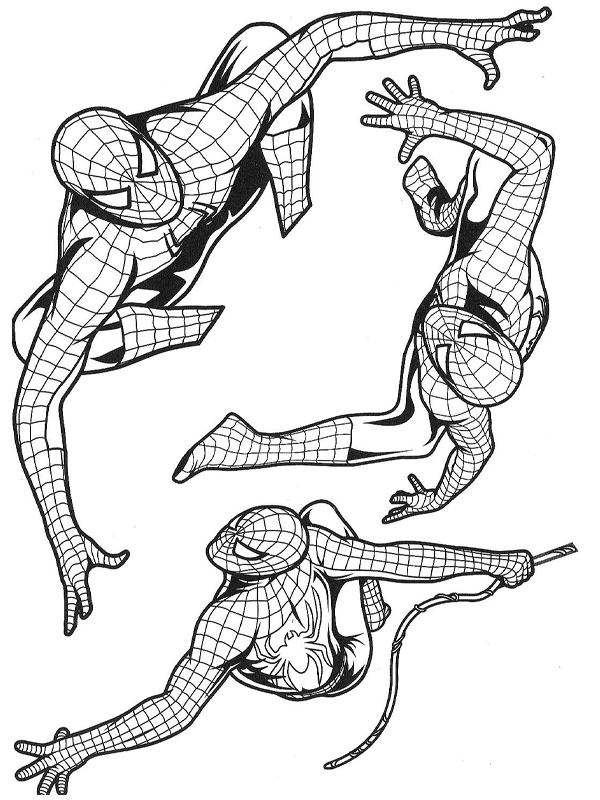 Spiderman en pleine action dans un décor urbain