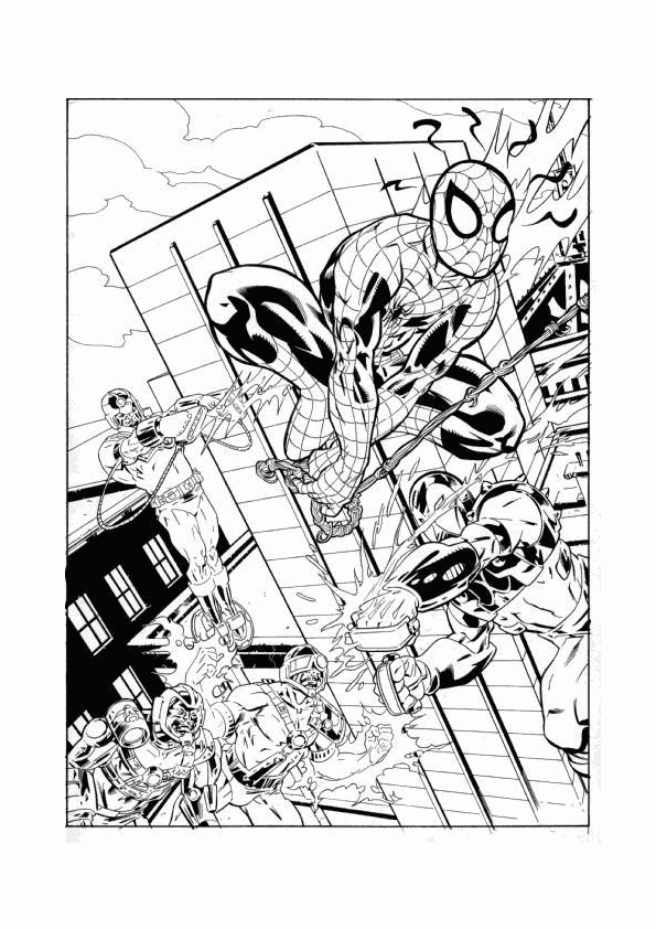 Spiderman en action au cœur de la ville