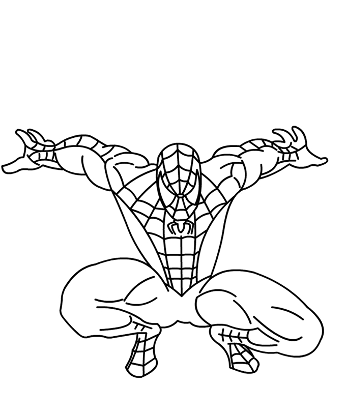 Spiderman en pleine action sur un fond urbain dynamique
