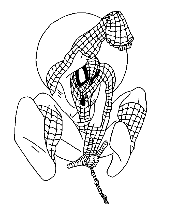 Spiderman en pleine action sur un fond urbain