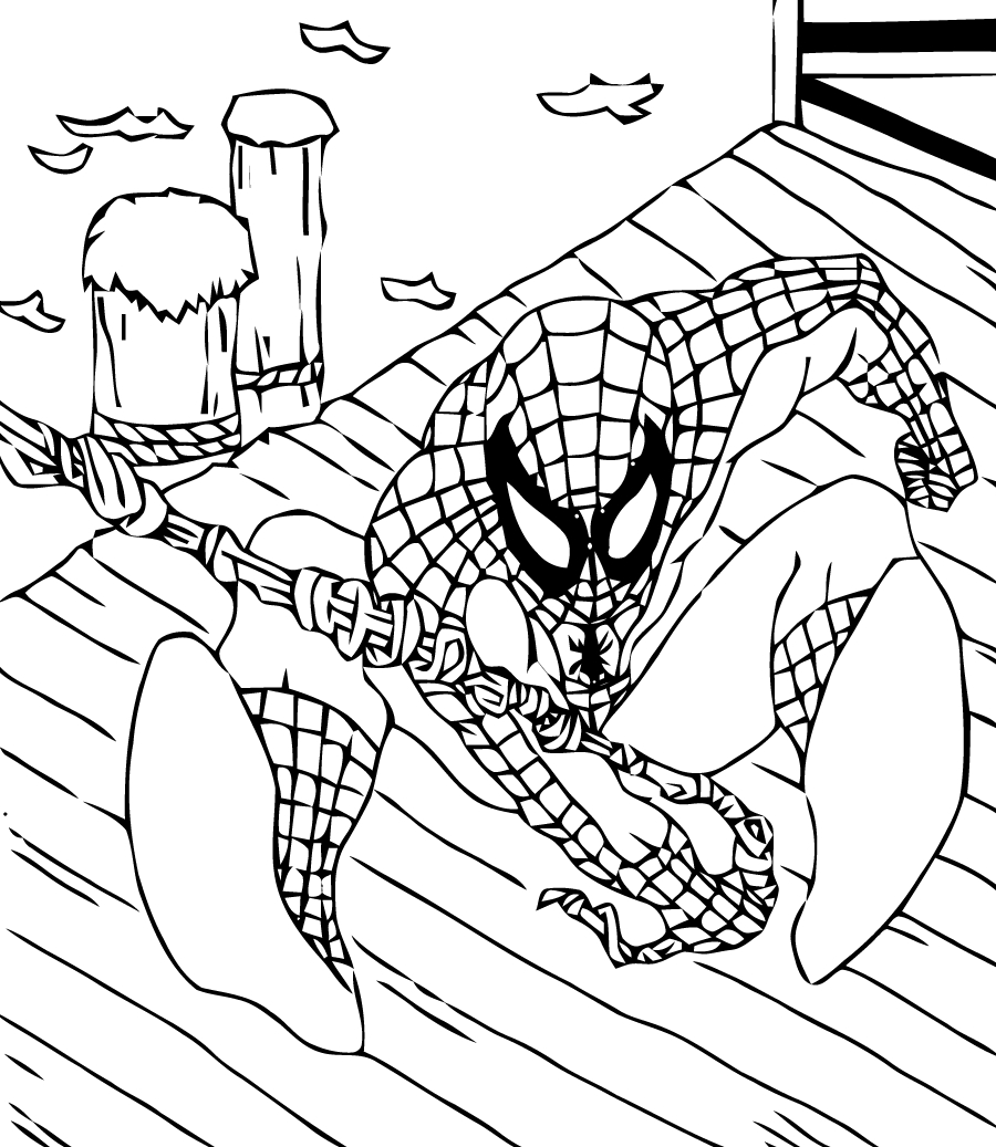 Spider-Man en pleine action dans la ville