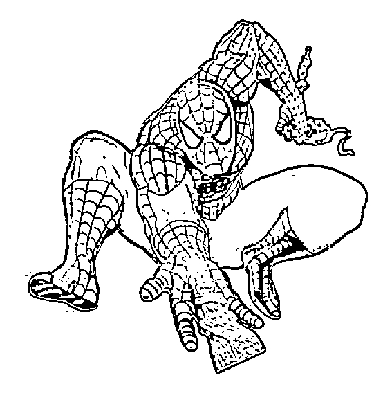 Spiderman en pleine action dans un paysage urbain dynamique