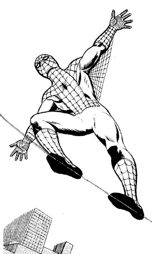 Spiderman en pleine action au cœur de la ville