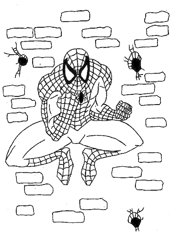 Spiderman en pleine action sur un bâtiment urbain