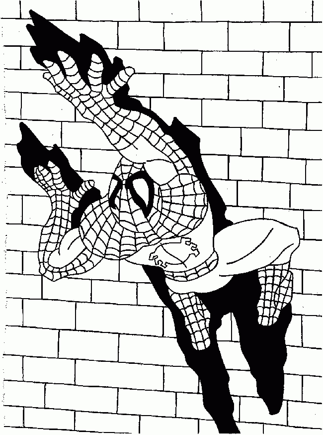 Spiderman en pleine action au milieu d'une ville