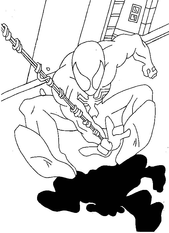 Spiderman en pleine action sur un mur de la ville