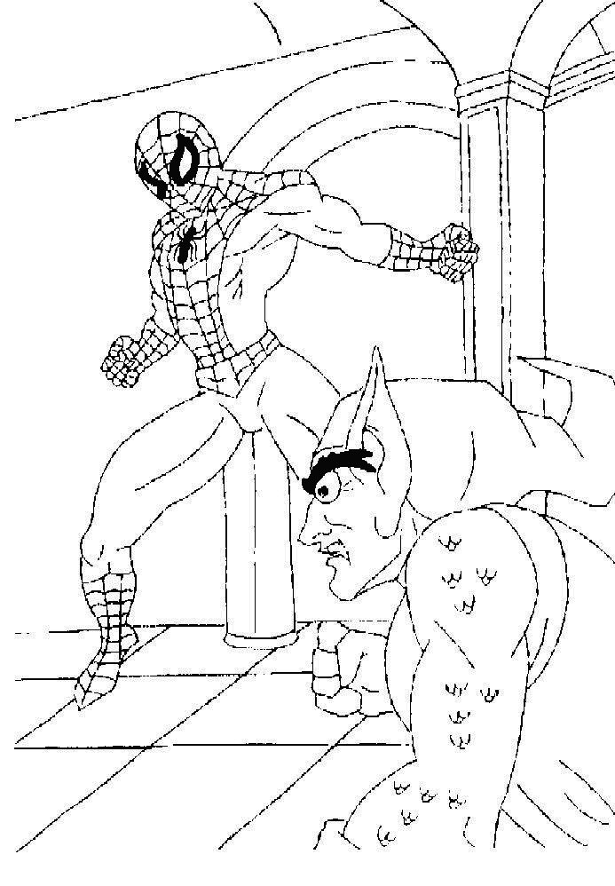 Spiderman en pleine action sur un fond urbain