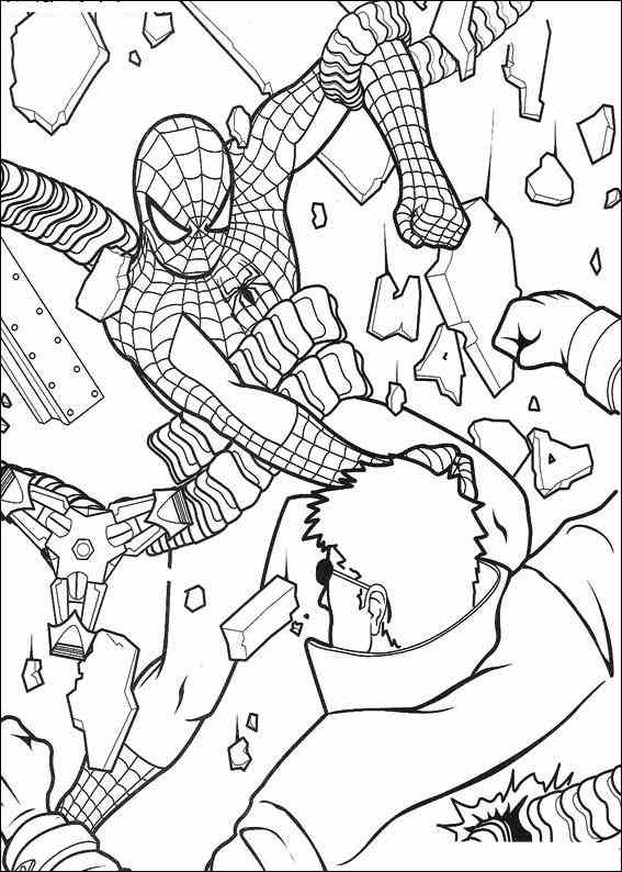 Spiderman en pleine action sur un immeuble urbain