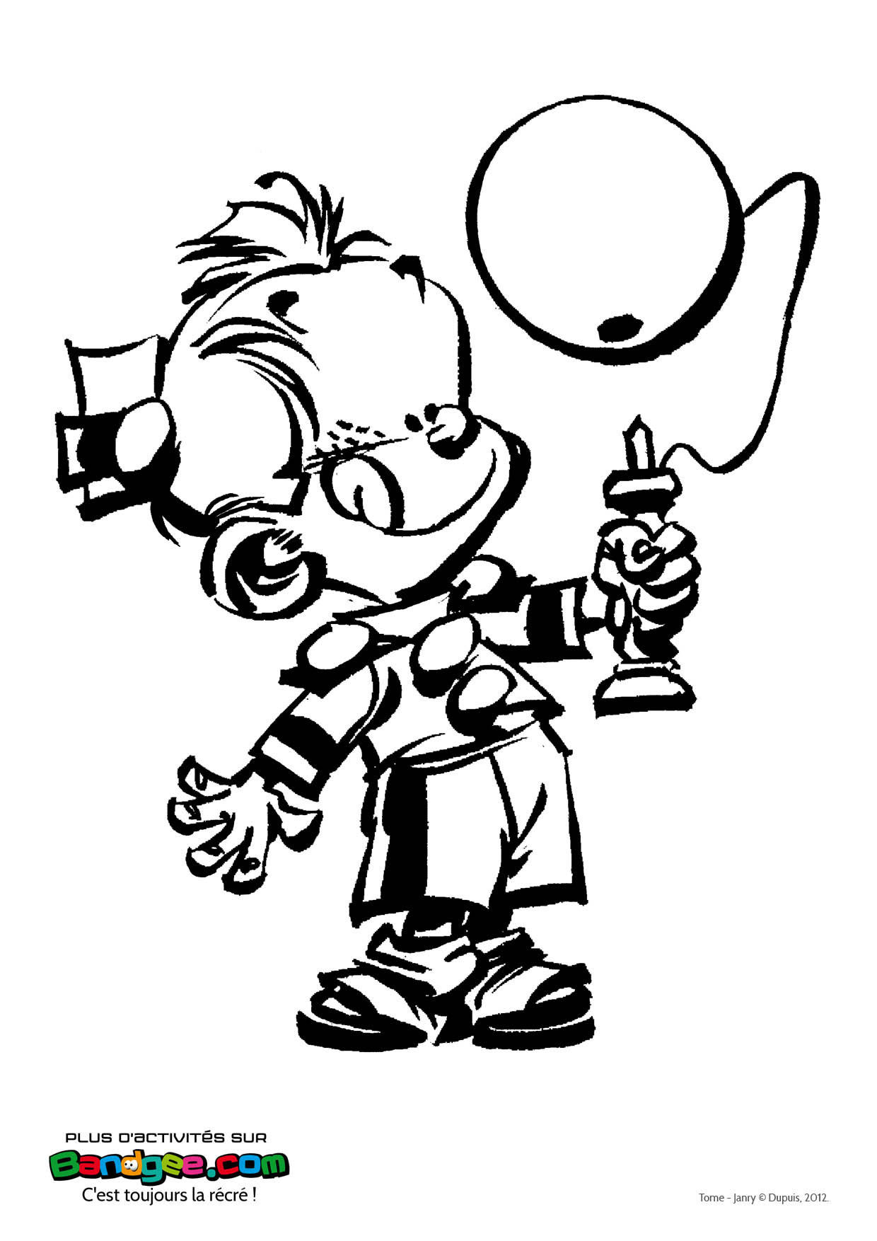 Coloriage Spirou #21760 à imprimer Coloriage Spirou #21760 à imprimer