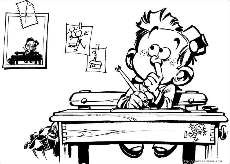 Spirou et Fantasio en pleine aventure dans un décor urbain