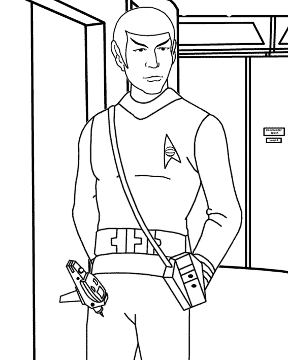 Scène de vaisseau spatial de Star Trek en exploration intergalactique