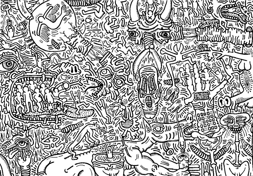 Coloriage de l'équipage de Star Trek en mission intergalactique