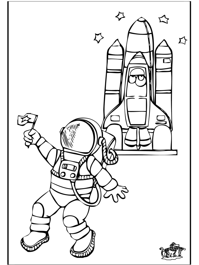 Coloriage de l'équipage de Star Trek en mission spatiale