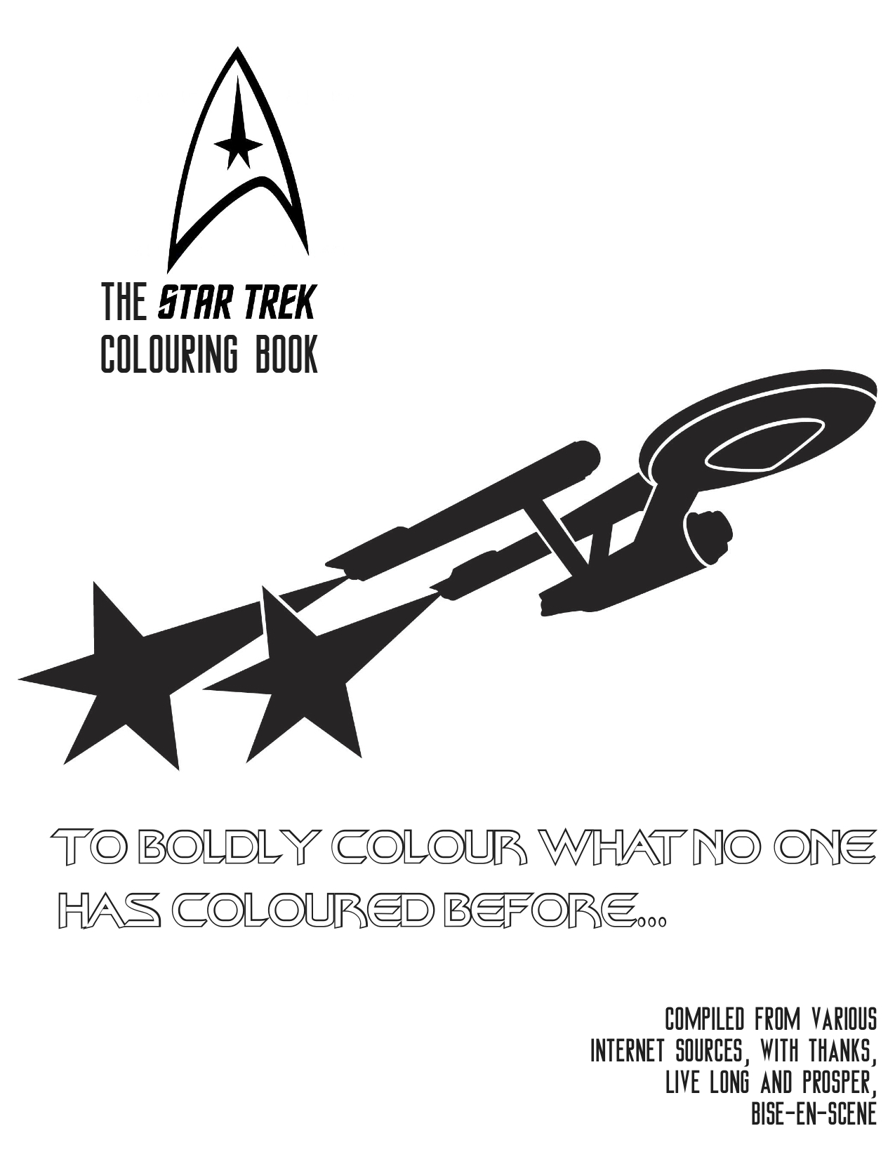 Coloriage de l'USS Enterprise en exploration spatiale