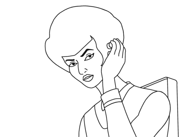 Personnages de Star Trek en pleine exploration spatiale
