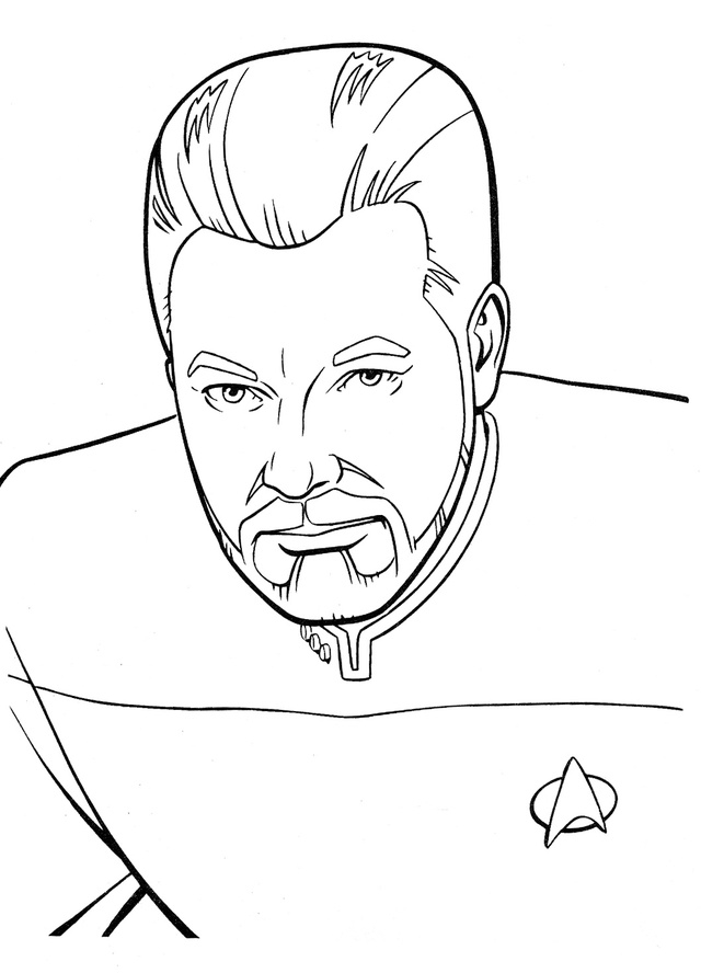 Personnages de Star Trek en pleine exploration de l'espace