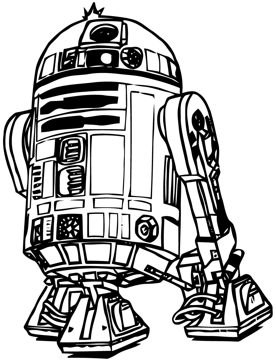 Coloriage de personnages de Star Wars dans un duel épique