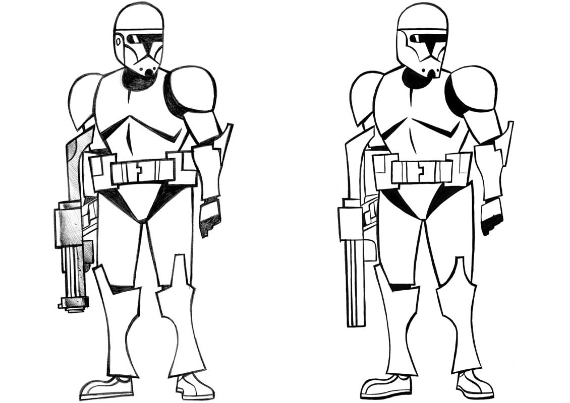 Un figurant emblématique de Star Wars en pleine action