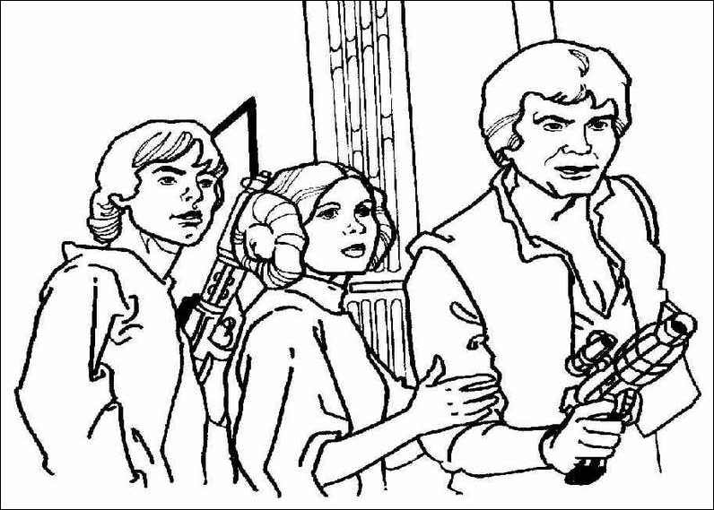 Scène de bataille spatiale avec vaisseaux et personnages emblématiques de Star Wars