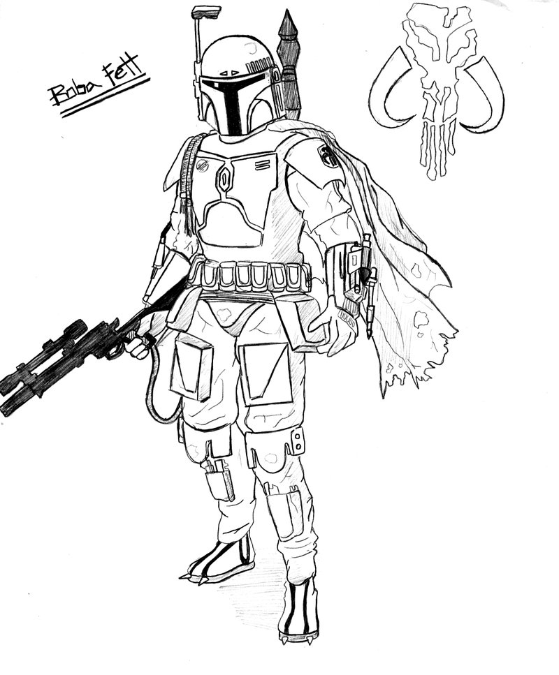 Coloriage de deux personnages emblématiques de Star Wars en pleine action