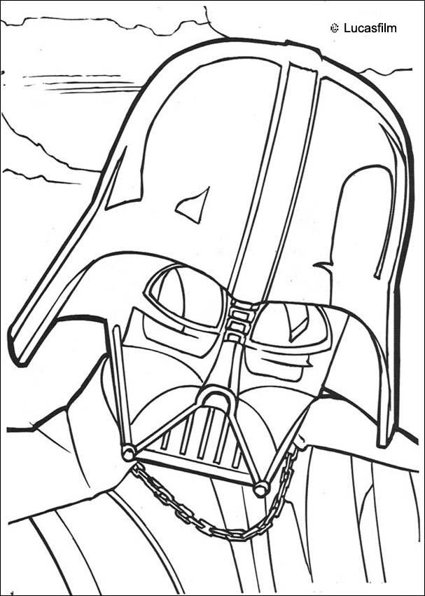 Coloriage de personnages emblématiques de Star Wars en pleine action
