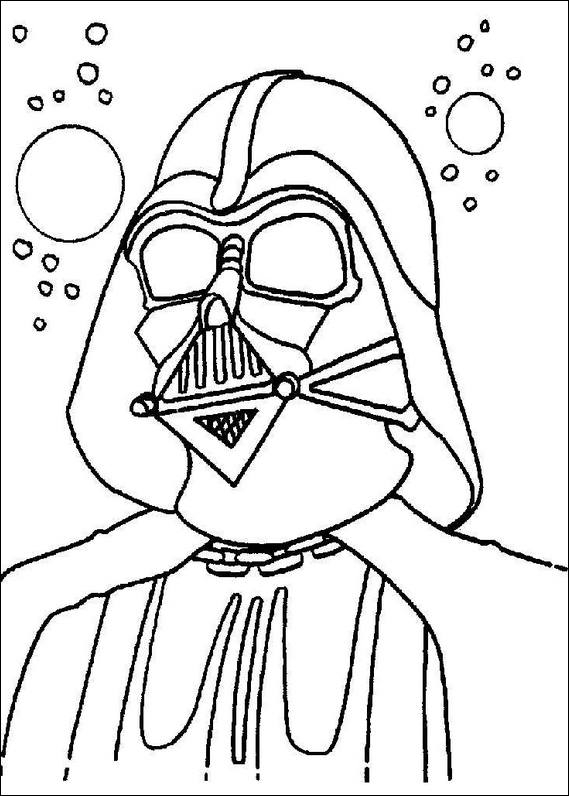 Coloriage de personnages emblématiques de Star Wars en pleine action