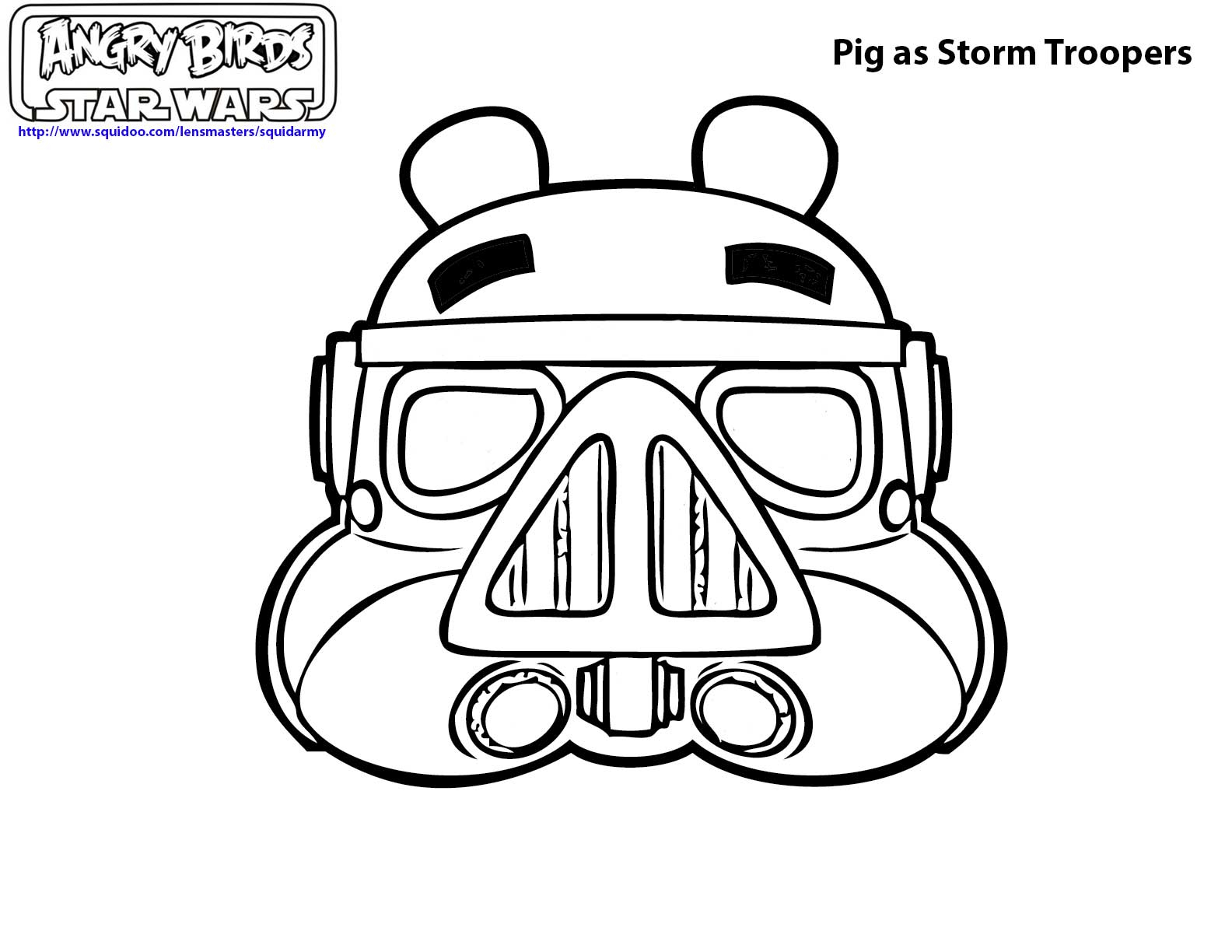 Coloriage de Darth Vader face à un vaisseau dans l'univers de Star Wars