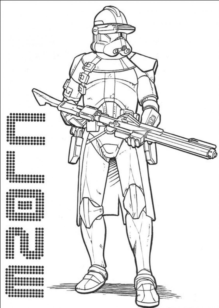 Coloriage de la bataille spatiale avec des vaisseaux de Star Wars