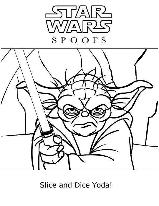 Coloriage de personnages emblématiques de Star Wars dans une scène spatiale