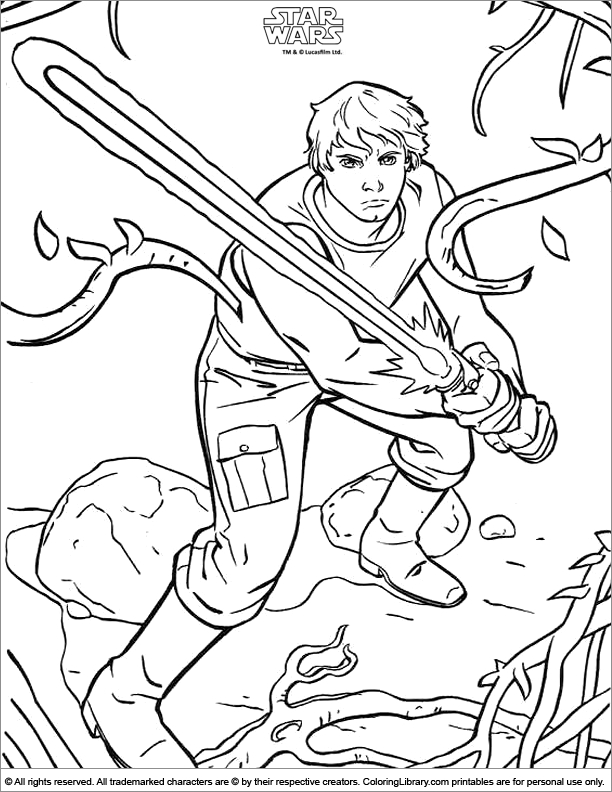 Coloriage de personnages emblématiques dans l'univers de Star Wars